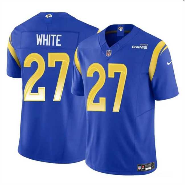 Youth Los Angeles Rams #27 TreDavious White Blue 2024 F.U.S.E. Vapor Untouchable Stitched Jersey Dzhi->youth nfl jersey->Youth Jersey